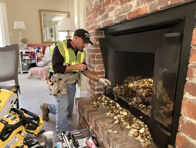 Safe screening installation by Pineville Chimney Sweep in Pineville, NC