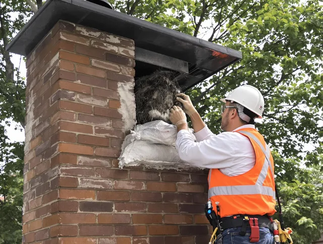 Humane removal of debris and animals by Pineville Chimney Sweep in Pineville, NC