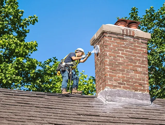 Pineville Chimney Sweep performing an inspection with advanced tools in Pineville, NC