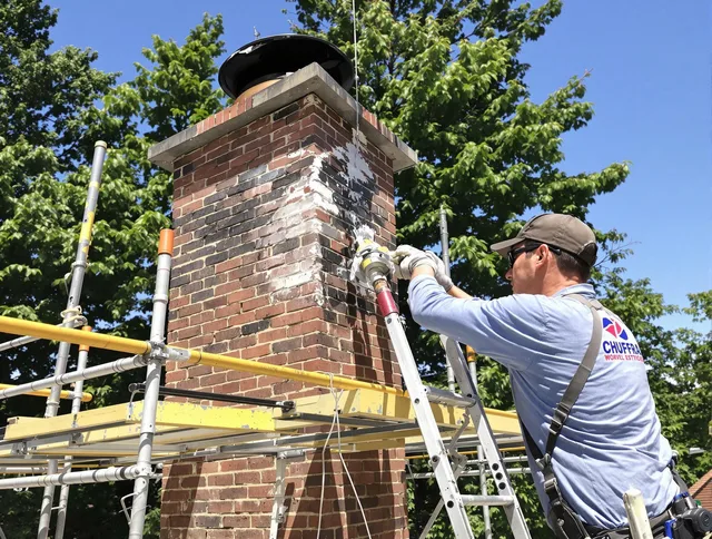 Structural chimney repair by Pineville Chimney Sweep in Pineville, NC