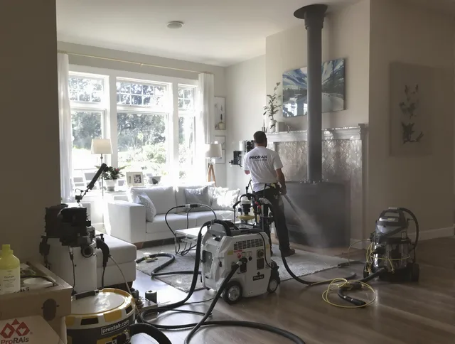 Soot removal service by Pineville Chimney Sweep for a fireplace in Pineville, NC